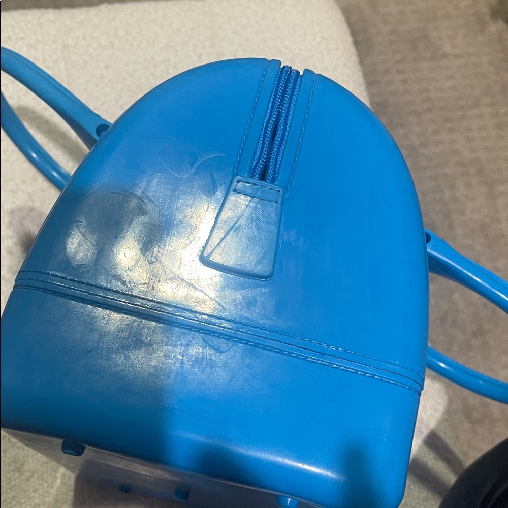 Vintage Furla Electric Blue Re-Candy Satchel - Picture 6 of 6